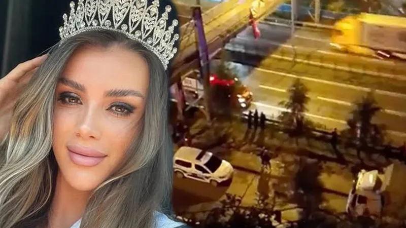 Avrupa Güzeli mankenin feci sonu... Giresun'da polisten kaçtı, üst geçitten düşüp can verdi