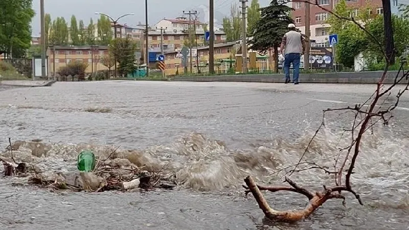 Erzurum'da kuvvetli rüzgar ve sağanak etkili oluyor