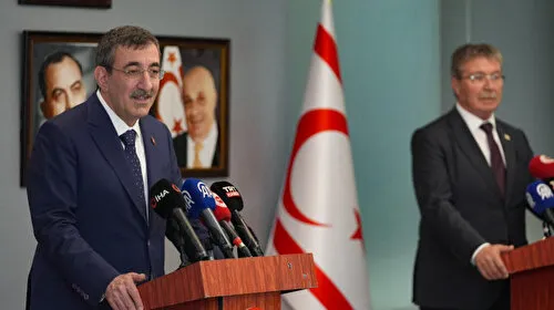KKTC Başbakanı Üstel Cumhurbaşkanı Yardımcısı Yılmaz ile ortak basın toplantısında konuştu