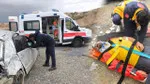 Van Başkale’de trafik kazası: Otomobil takla attı, 1 yaralı