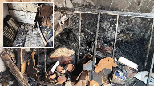 Yangında çakmak doldurma tüpleri patladı: 1 yaralı
