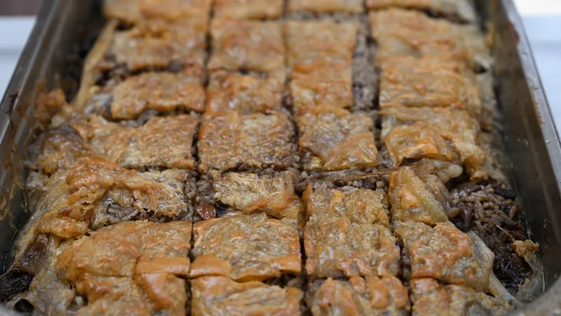 Türk Mutfağı Haftası etkinliğinde Edirne'de ciğer sarma ikramı